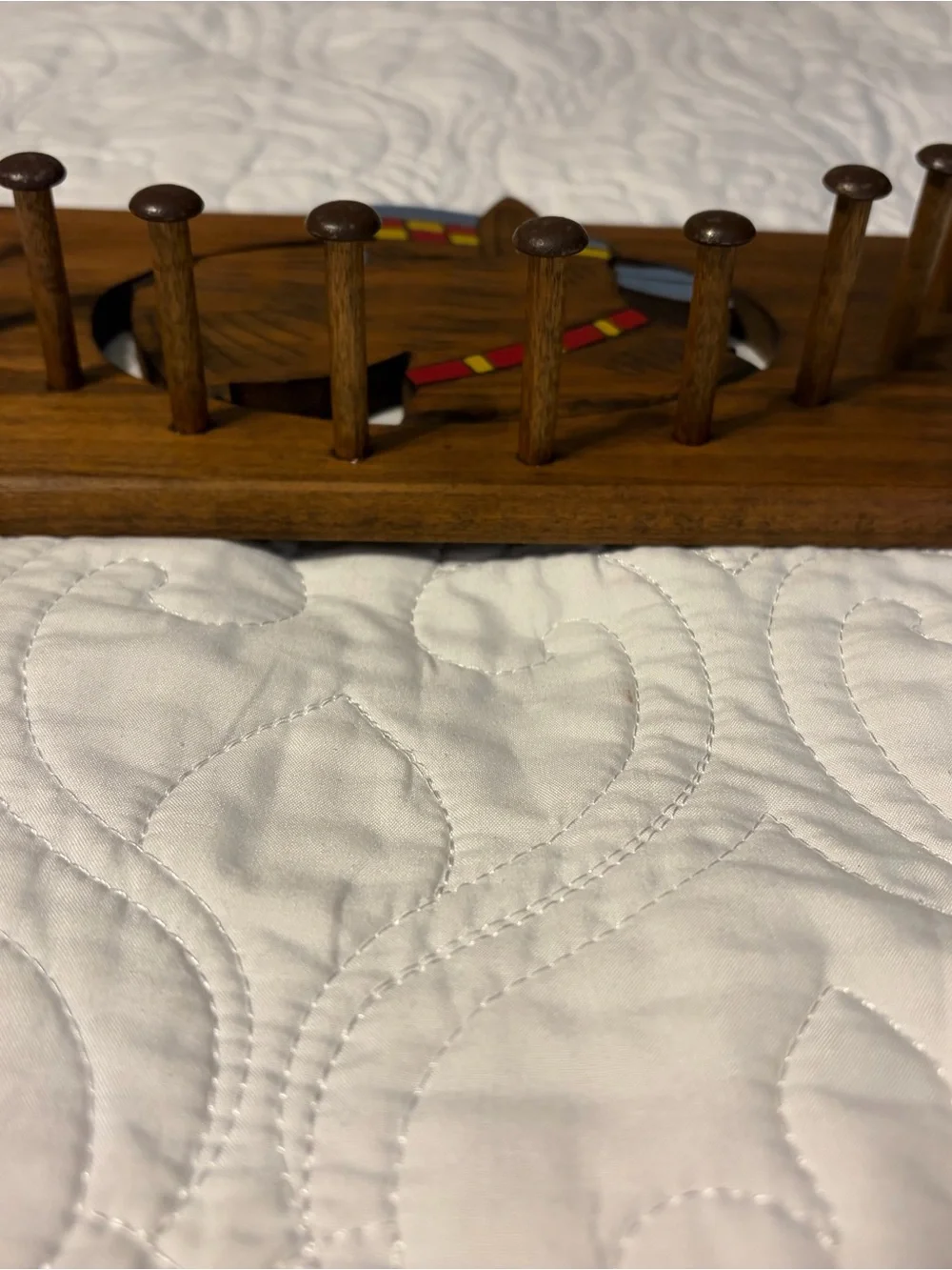 Vintage Wooden Scottish Dog Wall Hook - Belt/Tie Organizer-